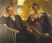 Richard Bergh Author Per Hallstrom and his wife Helga Spain oil painting artist